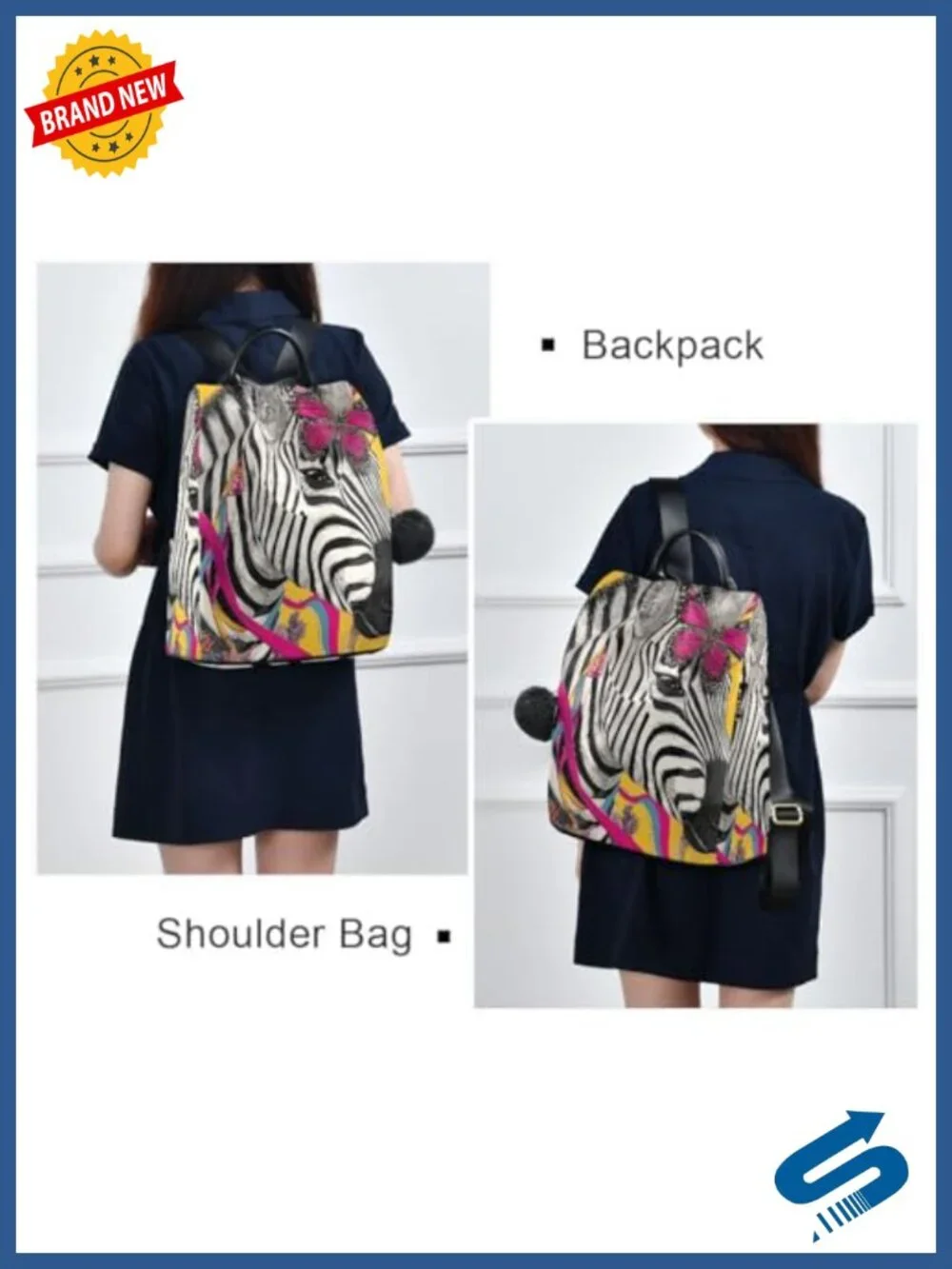 Anti Theft Backpack Purse for Women Adjustable Straps Plush Keychain Travel
